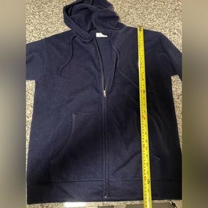 Italic Cashmere Hoodie in Navy sz M